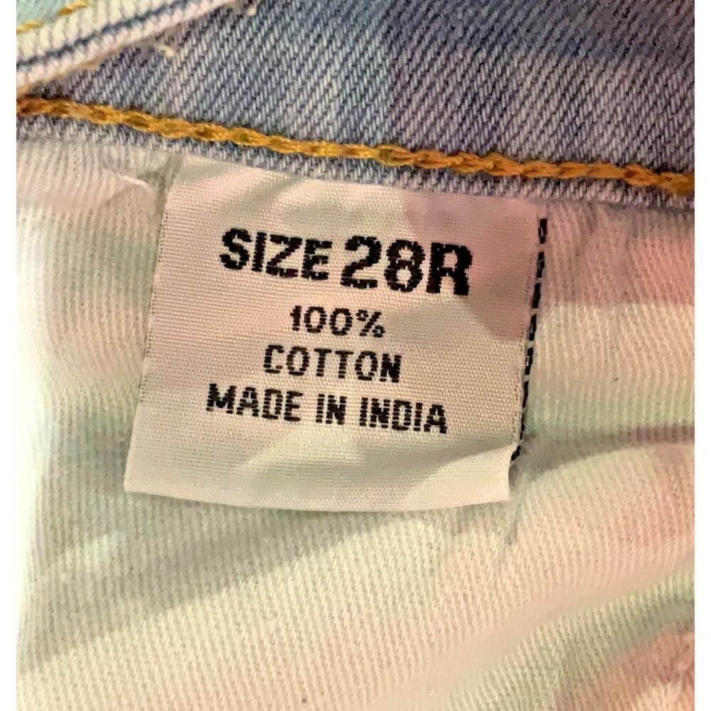Madcap England Womens Sz 28 Flared Jeans Light Blue Denim Boho Retro Festival - Picture 4 of 10